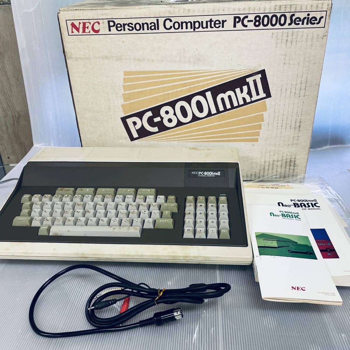 通電確認のみ・箱説明書あり】NEC PC-8000シリーズ PC-800lmkⅡ キーボード 日本電気株式会社 カイテキ